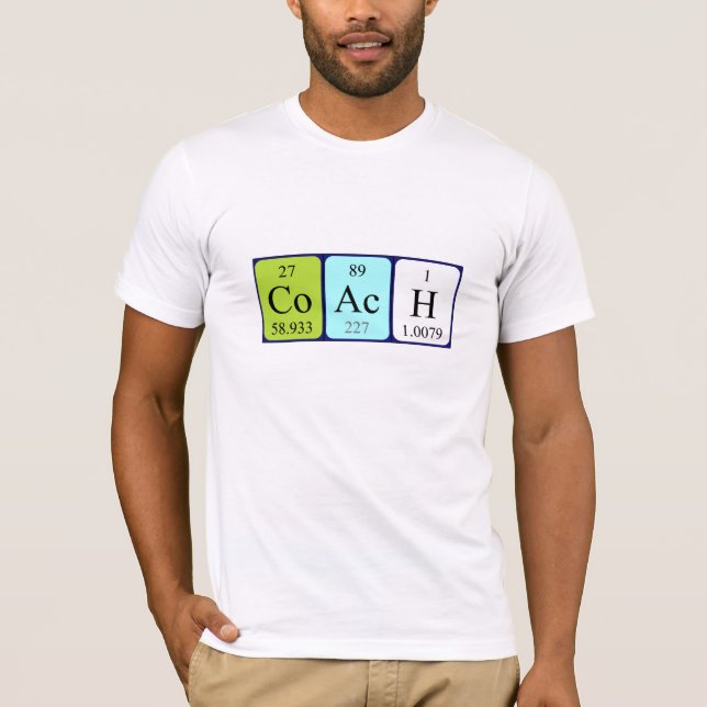 Coach periodic table name shirt (Front)