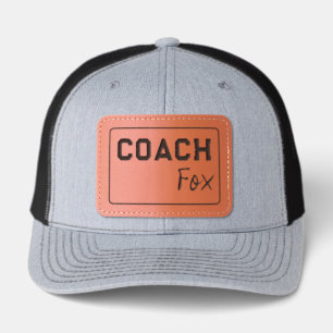 Coach Personalized Team Leader Leather Patch Hat