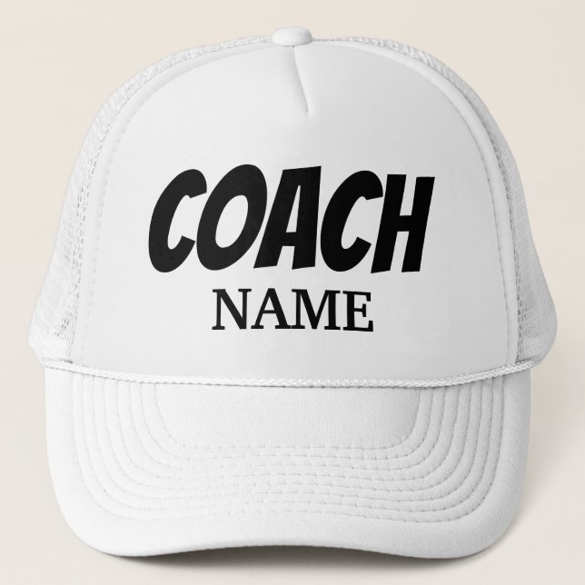 COACH PERSONALIZED TRUCKER HAT (Front)