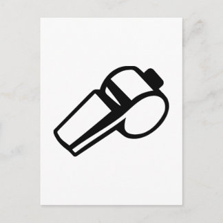 Coach Referee whistle Postcard
