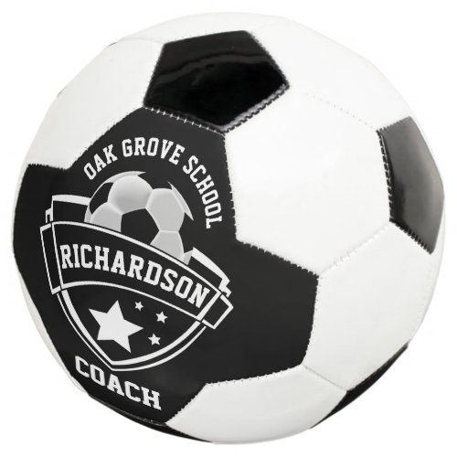 Coach _ Sport Logo _ Black and White Soccer Ball