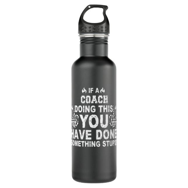 Coach Stainless Steel Water Bottle (Front)