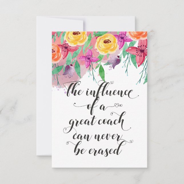 Coach thank you gift Coach appreciation Gift (Front)