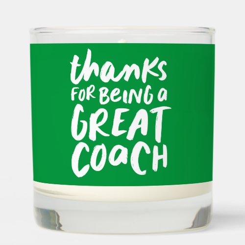Coach thank you green two photo personalized scented candle
