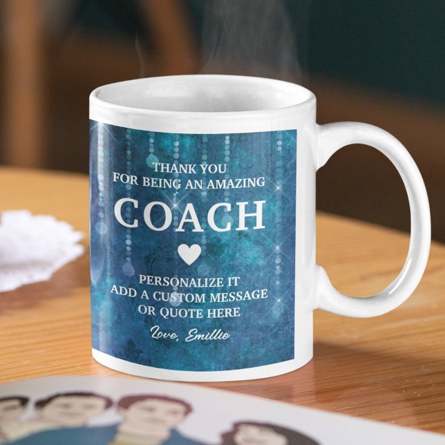 Coach Thank You Heartfelt Message Personalized Coffee Mug (Coach Thank You Heartfelt Message Personalized Coffee Mug
)