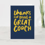 Coach thank you navy gold fun card