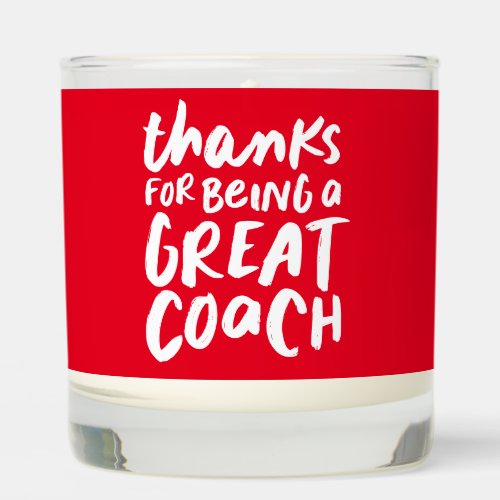 Coach thank you red two photo personalized scented candle