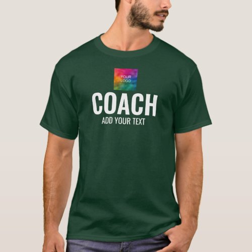 Coach Trainer Double Sided Print Mens Forest Green T_Shirt