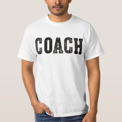 Coach Trainer Vintage Retro Stylish Print Graphic T_Shirt