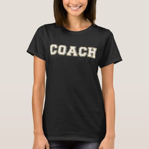 Coach Trainer Vintage Stylish Gym Printed Graphic T_Shirt