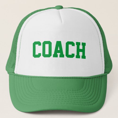 COACH Trucker Hat Green