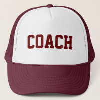 COACH Trucker Hat {Maroon}