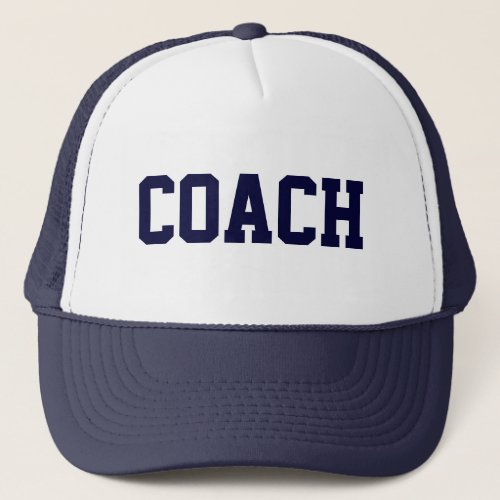 COACH Trucker Hat Navy Blue