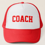 Coach Trucker Hat {red} at Zazzle
