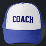 COACH Trucker Hat {Royal Blue}<br><div class="desc">The perfect gift for your coach!</div>