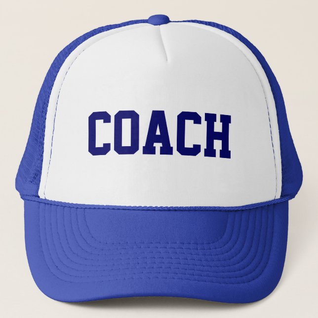 COACH Trucker Hat {Royal Blue} (Front)