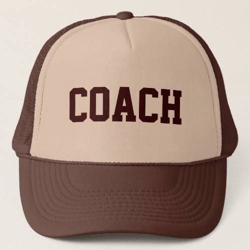 COACH Trucker Hat Tan  Brown