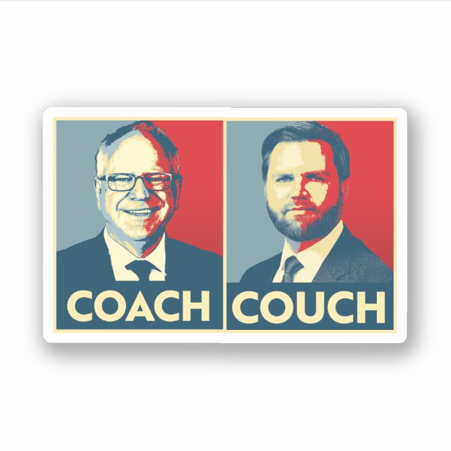 Coach vs Couch Sticker (Front)
