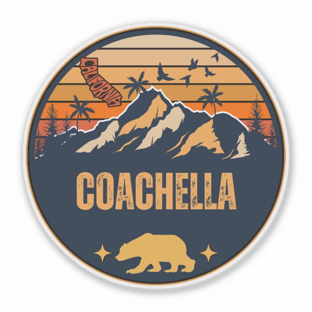 Coachella, California Sticker (Front)