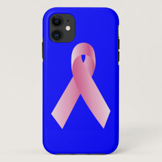 Coaches for a cause_Pink Ribbon Campaign on blue iPhone 11 Case
