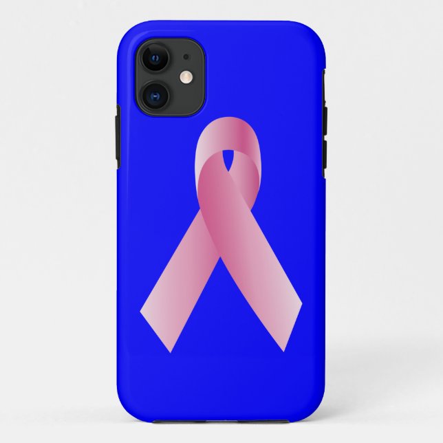 Coaches for a cause_Pink Ribbon Campaign on blue Case-Mate iPhone Case (Back)