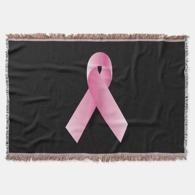 Coaches for a cause_Pink Ribbon Campaign Throw Blanket (Front)