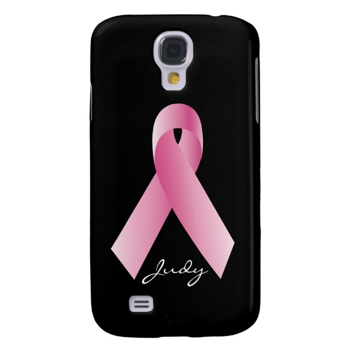 Coaches for a cause_Pink Ribbon_personalized Samsung Galaxy S4 Cases