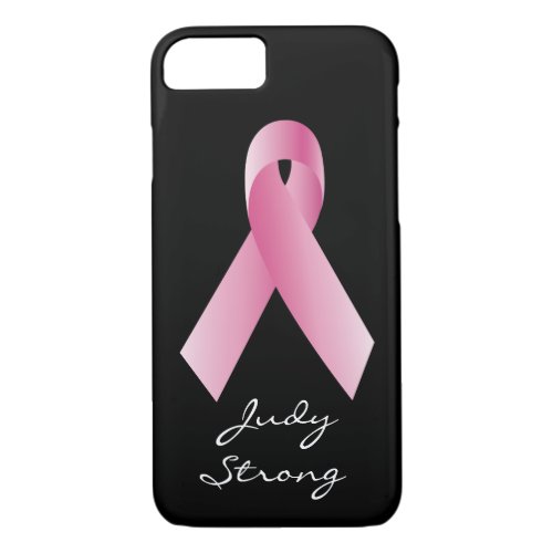 Coaches for a cause_Pink Ribbon_personalized iPhone 87 Case