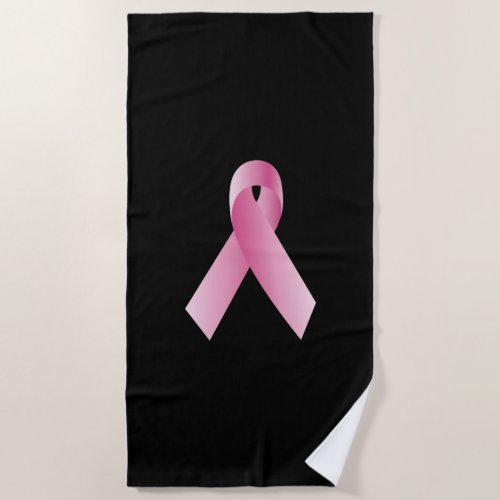 Coaches for a mighty cause_Pink Ribbon Campaign Beach Towel