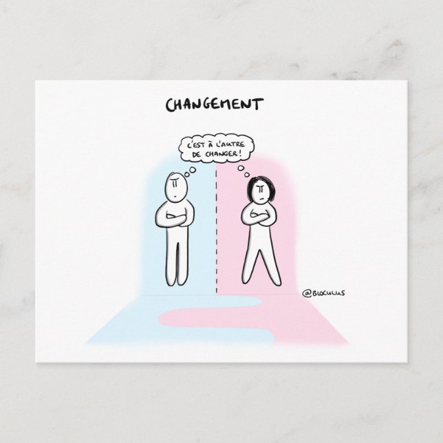 Coaching Card "Change, who will take the first ste (Front)