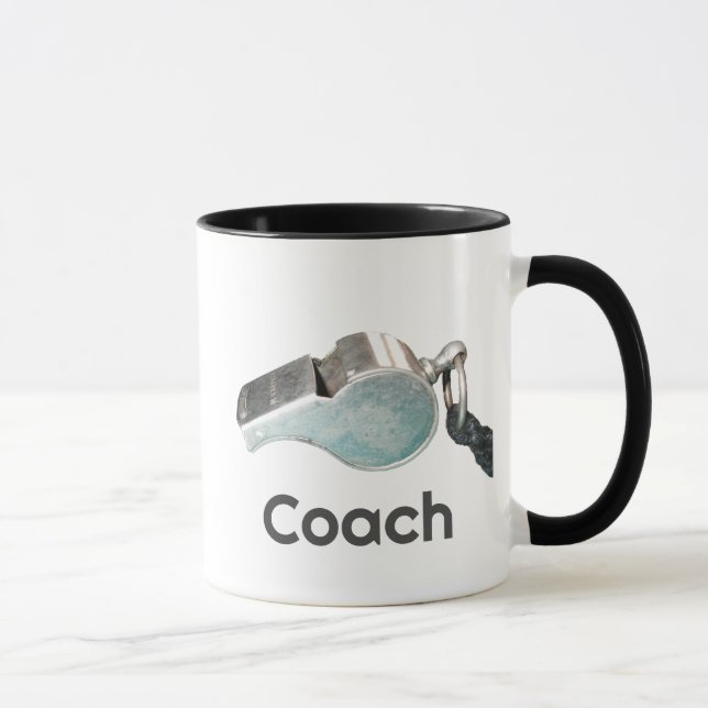 Coach's Whistle Personalized Mug (Right)