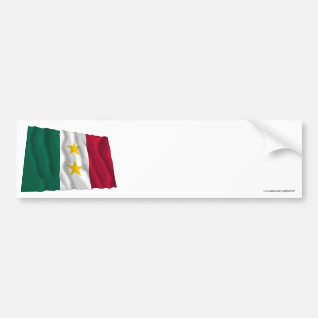 Coahuila y Tejas Flag Bumper Sticker (Front)