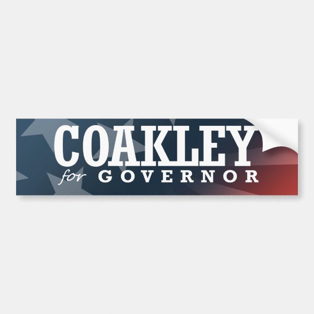 COAKLEY FOR GOVERNOR 2014 BUMPER STICKER (Front)