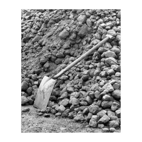 COAL AND COAL SHOVEL ACRYLIC PRINT