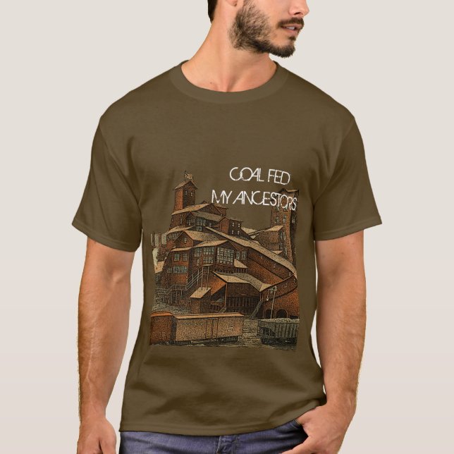 Coal Anthracite Coal Mining Coal Miner Mine Art T-Shirt (Front)