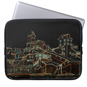 Coal Anthracite Coal Mining Coal Miner Mine neon Laptop Sleeve