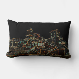 Coal Anthracite Coal Mining Coal Miner Mine neon Lumbar Pillow