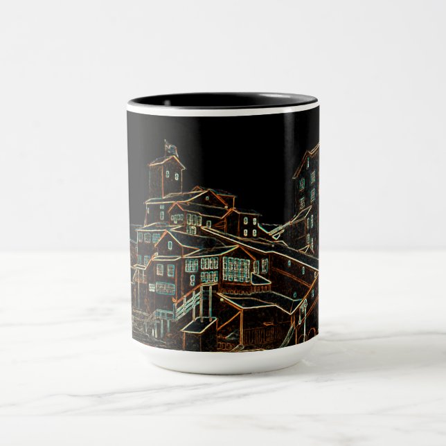 Coal Anthracite Coal Mining Coal Miner Mine neon Mug (Center)