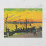 Coal Barges by Vincent Van Gogh Postcard<br><div class="desc">Van Gogh - a celebration of the Masters of Art</div>