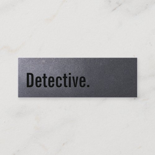 Coal Black Detective Mini Business Card
