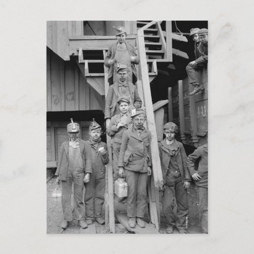 Coal Breaker Boys 1900 Postcard