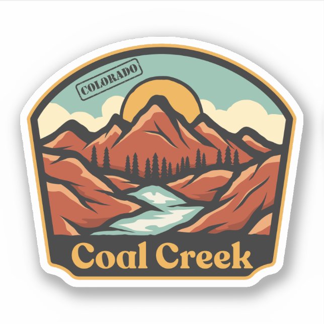 Coal Creek, Colorado Sticker (Front)
