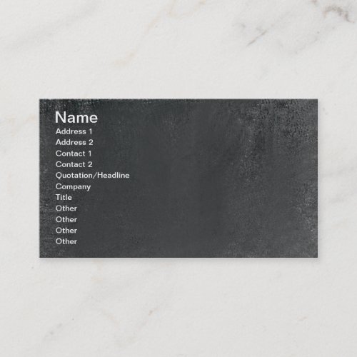 Coal Dust Business Card Template