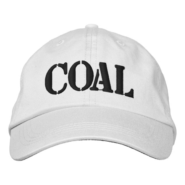 Coal Embroidered Baseball Cap (Front)