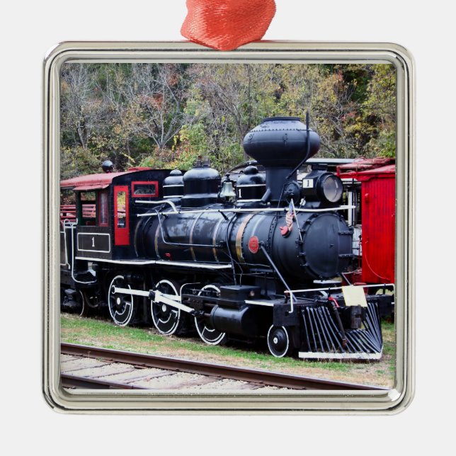 Coal Engine Train Metal Ornament (Front)