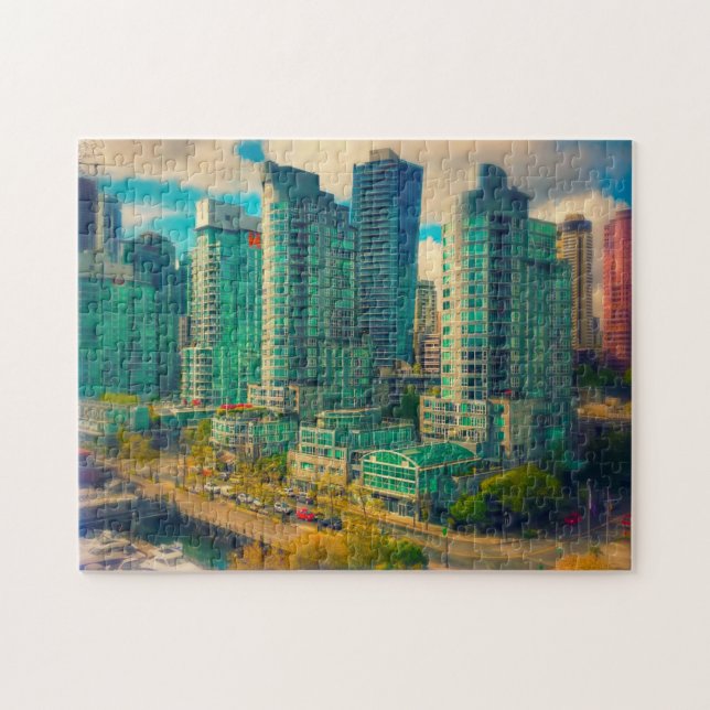 Coal Harbor Vancouver. Jigsaw Puzzle (Horizontal)