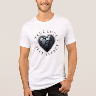 Coal heart "True love - true energy" Tri-Blend Shirt