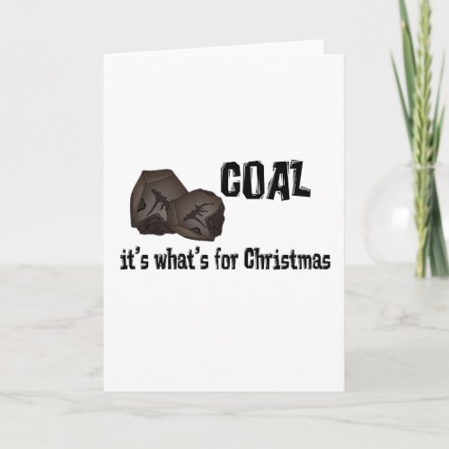 Coal Holiday Card