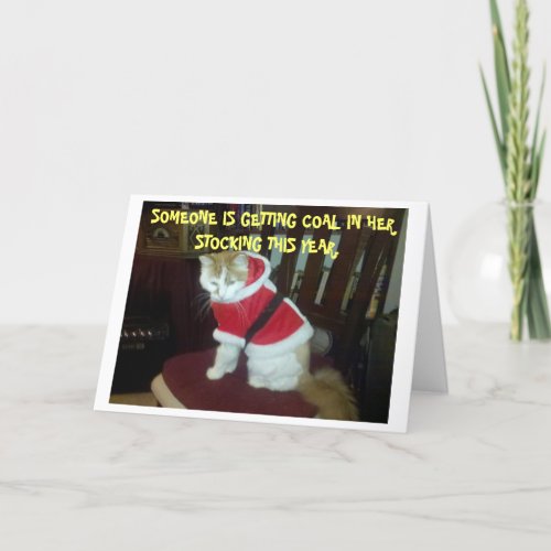 Coal in your Stocking card
