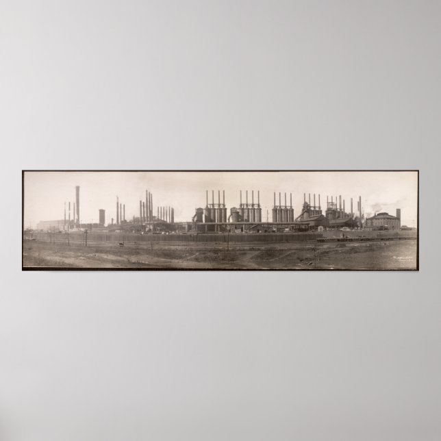 Coal Iron Furnaces, Birmingham, ALYard Long Photo Poster (Front)
